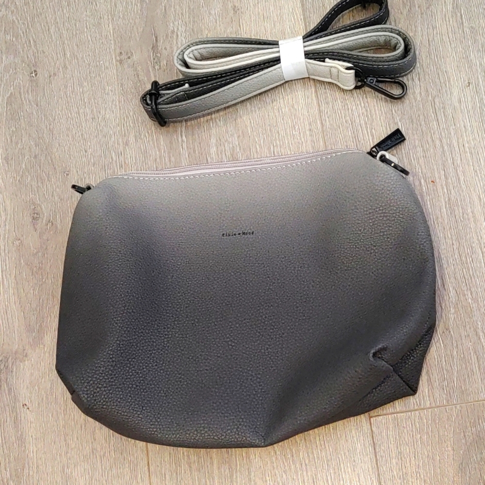 Pixie Mood l purse l gray and black l new l crossbody strap l handbag l - Picture 2 of 6